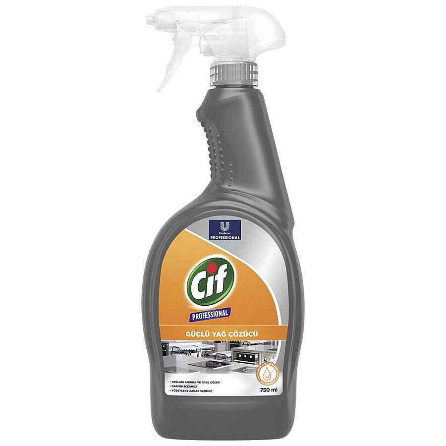 Cif Professional Güçlü Yağ Çözücü Sprey 750 ML - 1