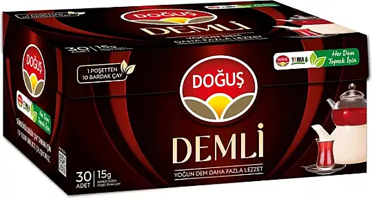 Doğuş Demli Yoğun Lezzet Demlik Poşet Çay 15gr 30lu