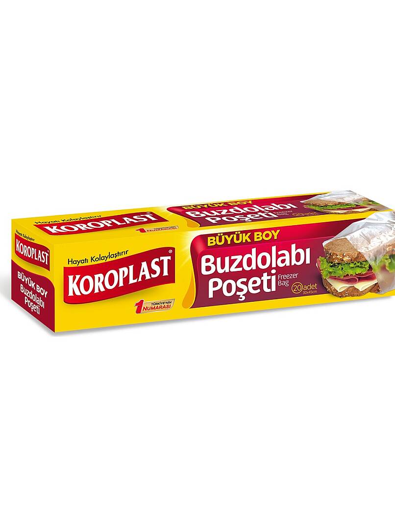 Koroplast Buzdolabı Poşeti Büyük Boy 30*45cm 20'li - 1