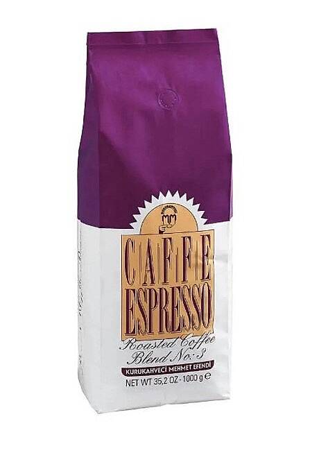 Mehmet Efendi Espresso Çekirdek Kahve Roastedlend No:3 1000 Gr - 1