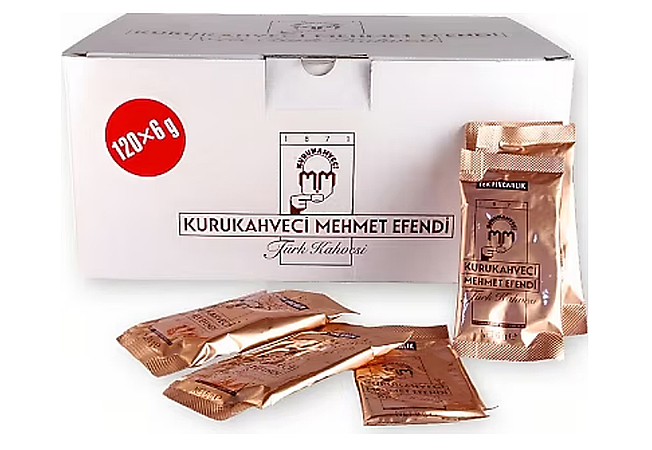 Mehmet Efendi Tek Kullanımlık Türk Kahvesi 6 Gr x 120 - 1