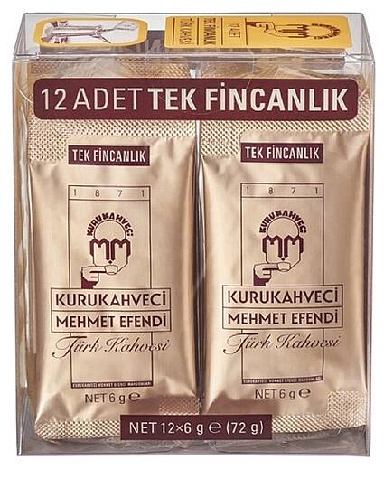 Mehmet Efendi Tek Kullanımlık Türk Kahvesi 6 Gr 12li - 2