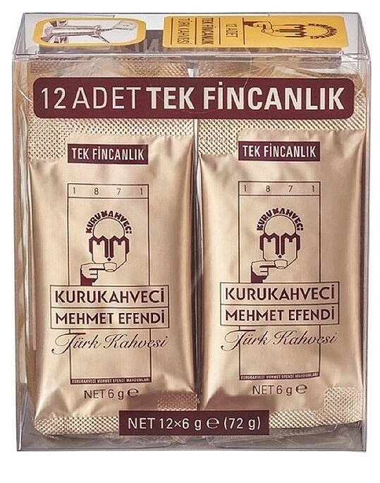 Mehmet Efendi Tek Kullanımlık Türk Kahvesi 6 Gr 12li - 2