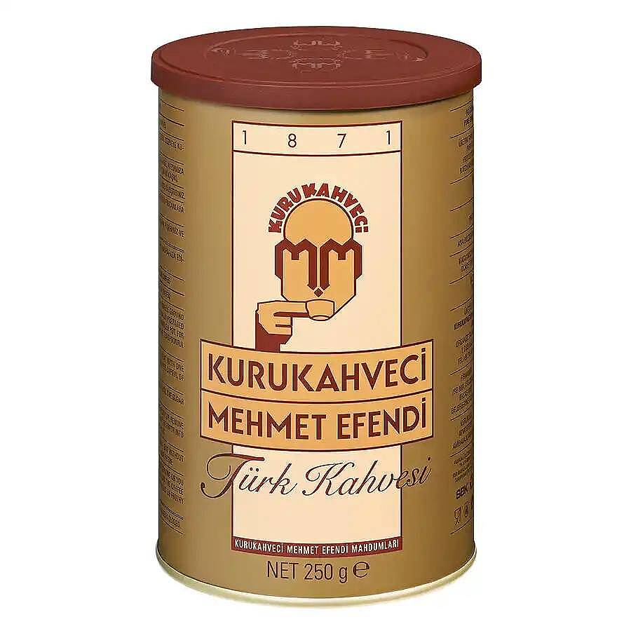 Mehmet Efendi Türk Kahvesi Teneke Kutu 250 Gr - 1