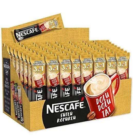 Nescafe 3ü1 Arada Sütlü Köpüklü 17.4gr x72 - 1