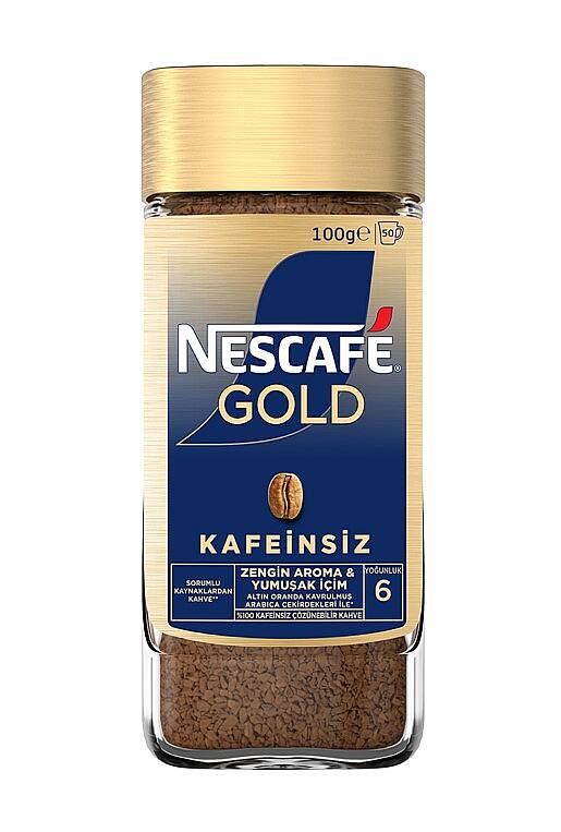 Nescafe Gold Kafeinsiz Kavanoz 100gr - 1