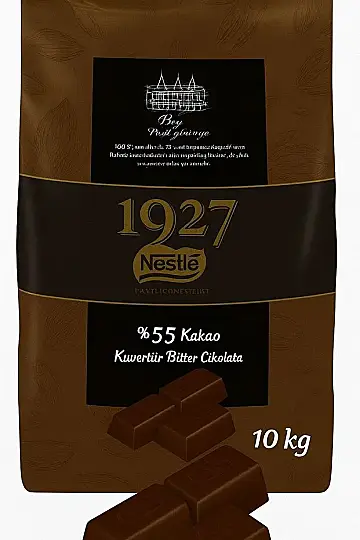 Nestle 1927 Bitter Kuvertür Para Çikolata 10 Kg