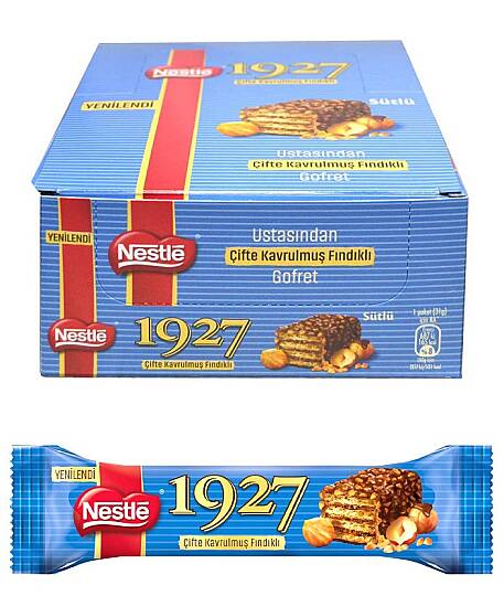 Nestle 1927 Sütlü Çikolata Fındıklı Gofret 31gr 12'li