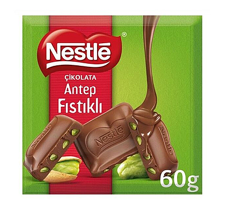 Nestle Classic Kare Antep Fıstıklı Çikolata 60gr. - 1
