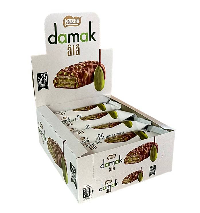 Nestle Damak Ala Gofret Antep Fıstıklı 30 Gr x12 - 1