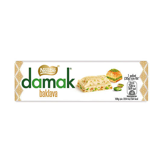 Nestle Damak Baklava Baton Çikolata 30 G x12