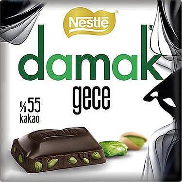 Nestle Damak Kare Çikolata Gece 60 Gr. - 1