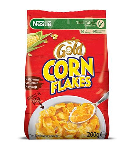 Nestle Gold Corn Flakes Mısır Gevreği 200gr x18 - 1