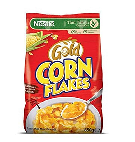 Nestle Gold Corn Flakes Mısır Gevreği 650gr x12 - 1