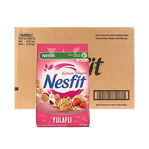 Nestle Nesfit 400 Gr.kırmızı Meyve Yulaflı x12 - 1