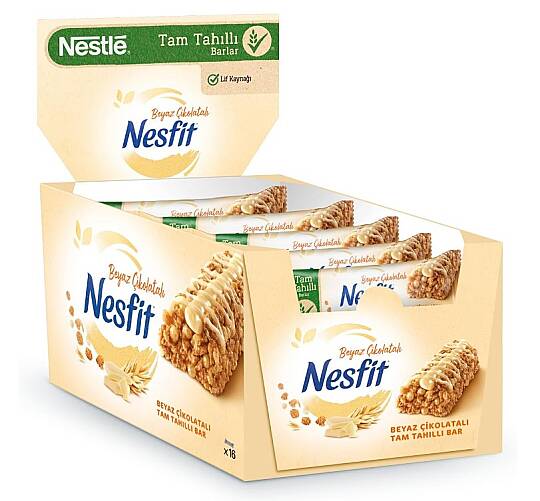 Nestle Nesfit Bar Beyaz Çikolatalı 22,50 Gr. 16lı