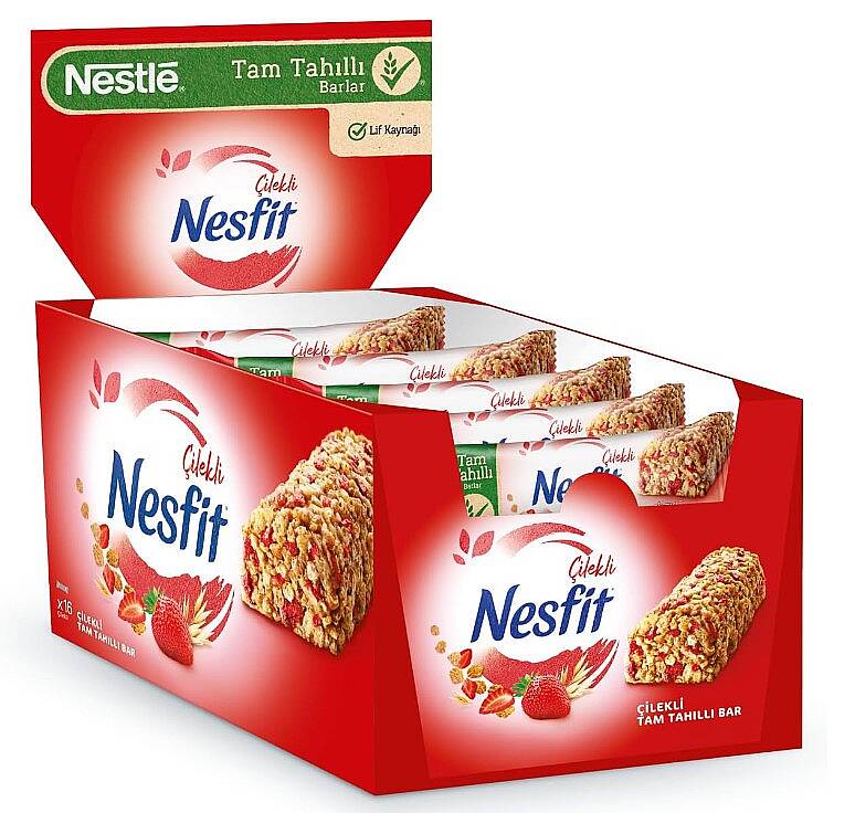 Nestle Nesfit Bar Çilekli 23,50 Gr. 16lı - 1