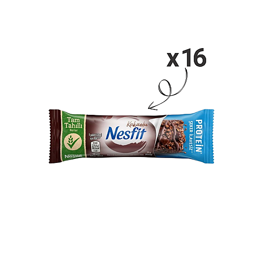 Nestle Nesfit Bar Şekersiz Kakaolu 20 Gr. 16lı