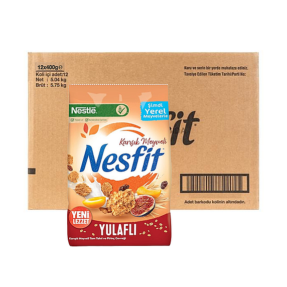 Nestle Nesfit Meyveli Yulaflı Karışık 400 Gr x12 - 1
