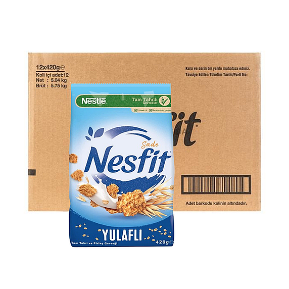 Nestle Nesfit Sade Tahıl Yulaflı Pirinçli 420 Gr x12 - 1