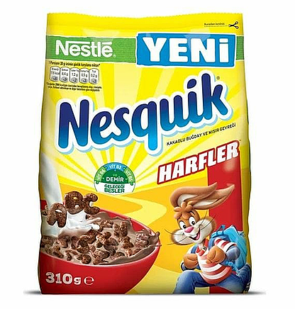 Nestle Nesquık Harfler Mısır Gevreği 310gr. x12 - 1