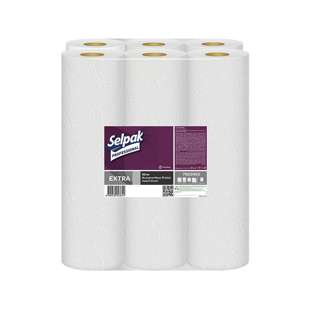 Selpak 7903493 Professional Muayene Masa Örtüsü-50 M x6 - 1