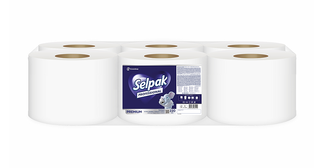 Selpak 7906628 Professional İçten Çekmeli Tuvalet Kağıdı 220 Mt x6 - 1