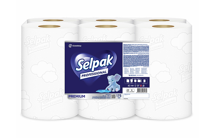 Selpak 7906636 Professional Sensörlü Havlu 25 Cm-175 Mt x6 - 1