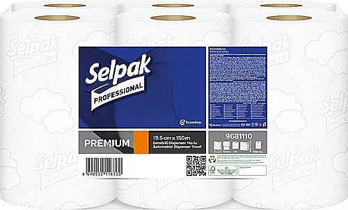 Selpak 7906637 Professional Premium Sensörlü Havlu 19.5 Cm 150 Mt x6 - 1