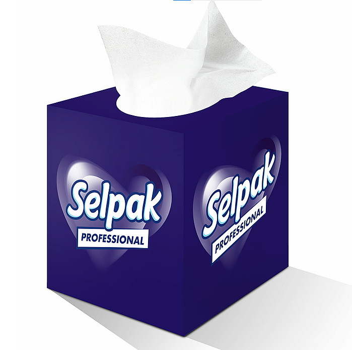 Selpak 7906666 Professional Butık Kutu Mendıl 18x21 Cm 48'li - 1