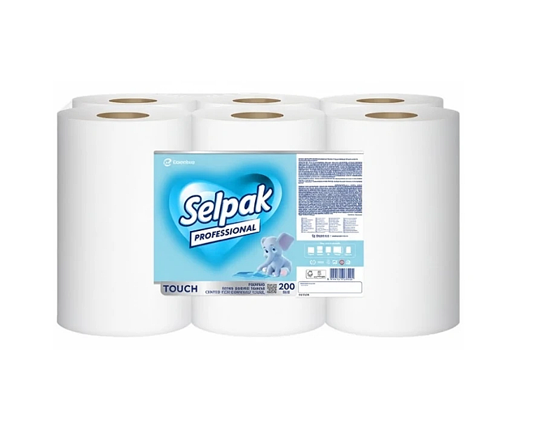 Selpak 7907868 Havlu Pro Touch İçten Çekmelı 200 M 6'lı - 1